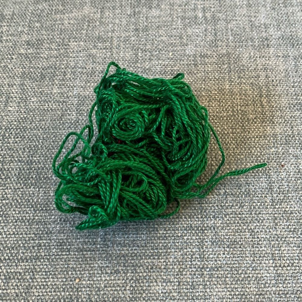 Green Needlepoint Thread Yarn